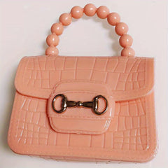 Girls Mini Jelly Handbag Portable Travel Bag