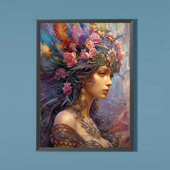 Women's Pattern Canvas Painting Poster Print Home Wall Decoration Art