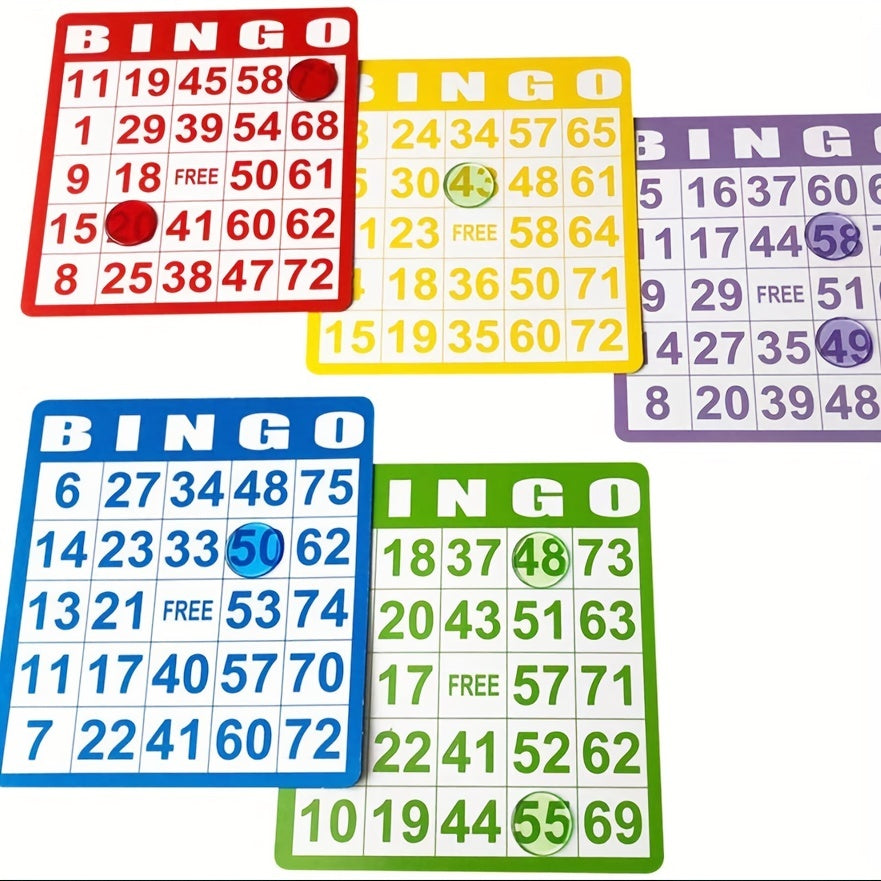 100 Bingo Game Cards for Bingo Games Party School Family Gathering