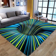 Soft Fluffy Shaggy Area Rug Large Bedside Carpet Indoor Decor Trap Illusion
