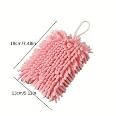 Chenille Hanging Towel for Quick Drying Hands Thick Absorbent Wash Cloth