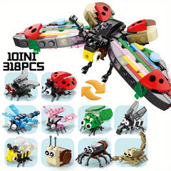 10pcs Animal Toy Building Blocks DIY Model Toys 10 in 1 for Birthday
