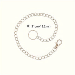Metal Wallet Belt Chain Rock Punk Hipster Pant Jean Keychain