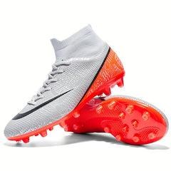 High Top Boy's AG Cleat Football Boots Lace Up Soccer Cleats