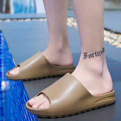 Men's Pillow Slides Casual Non Slip Slippers Open Toe Shoes