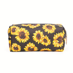 3pcs Sunflower Makeup Bag Travel Toiletry Organizer Waterproof Storage Case