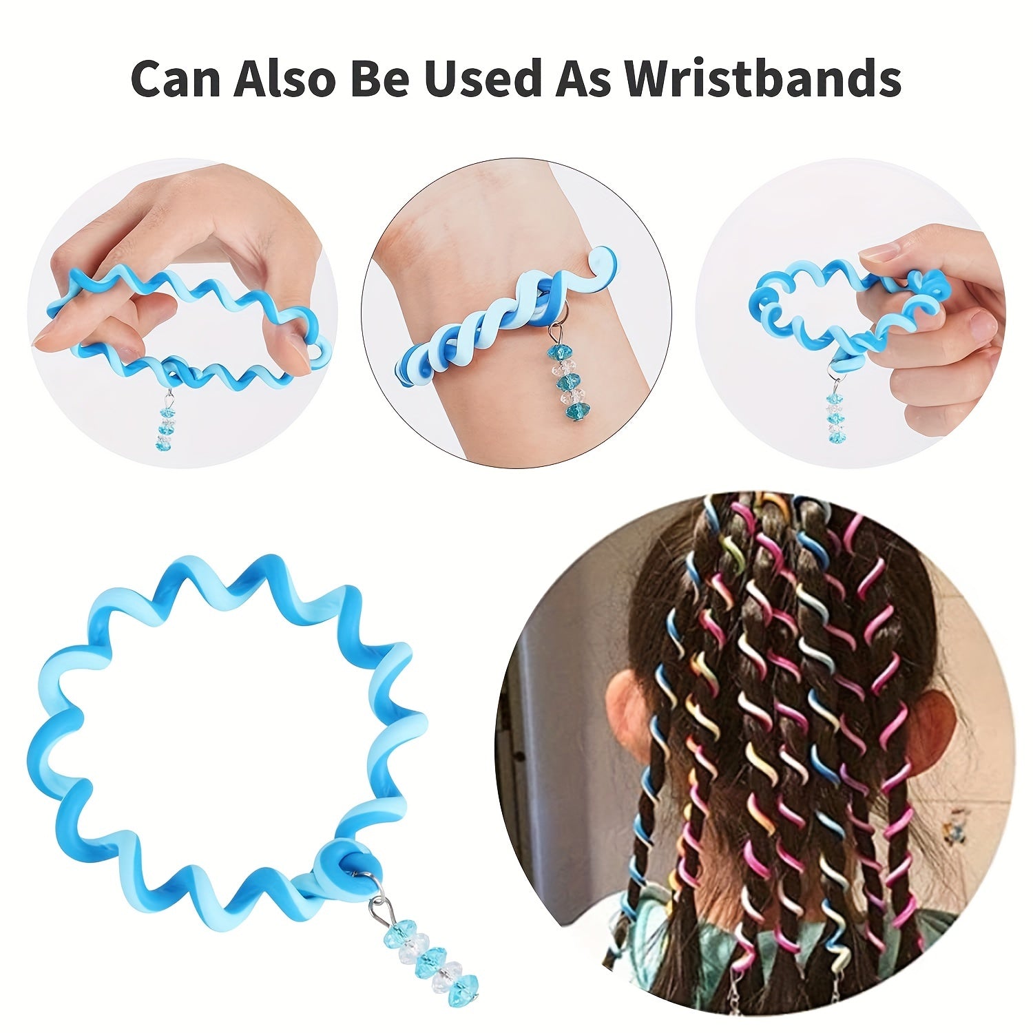 Colorful Braid Hair Tools for Girls Kids Hair Bands Ponytail Holders