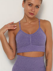 Adjustable Strap Sports Bra Seamless Comfortable and Supportive Activewear
