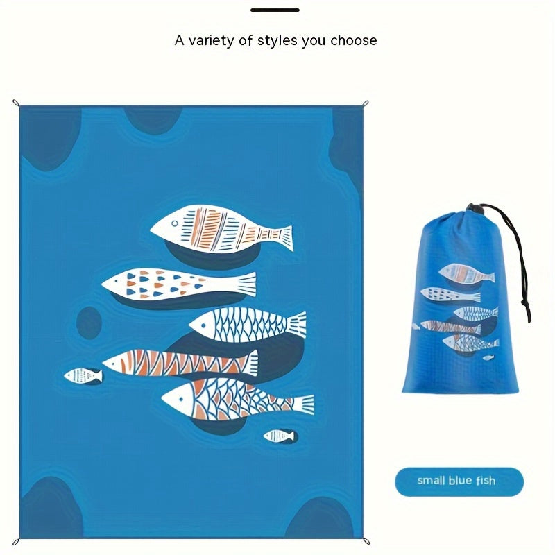 Portable Mat with Carry Bag for Camping and Picnic, Waterproof Beach Mat