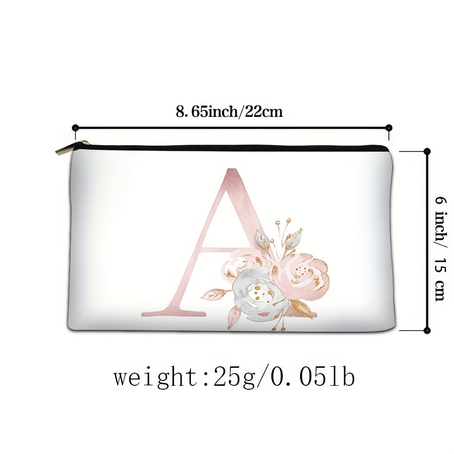 Portable Pattern Cosmetic Bag Travel Makeup Storage Bag With Zipper