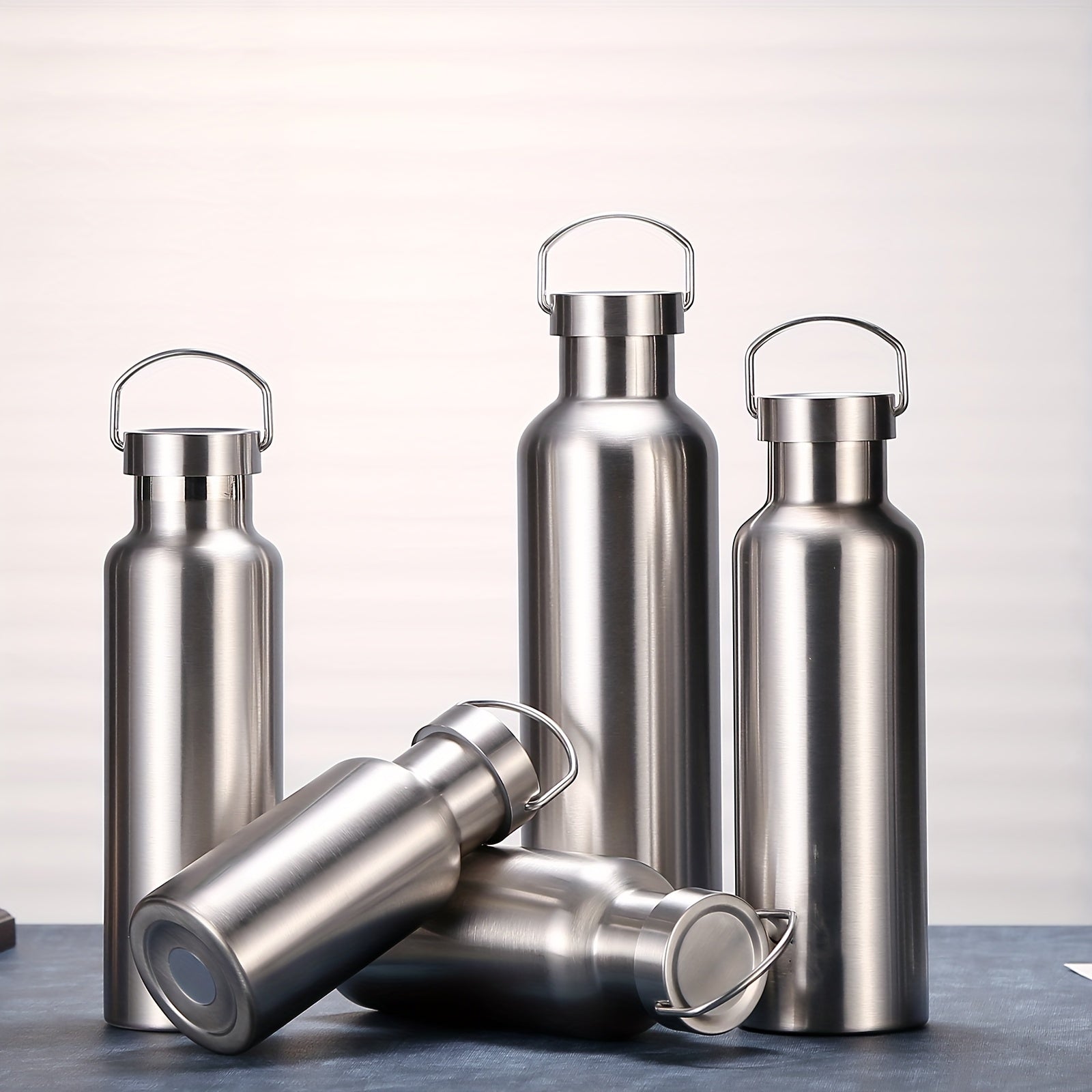 316 Stainless Steel Water Bottle 350ml-1000ml Double Layer Leakproof Water Cup