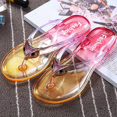 Women's Gradient Flip Flops Casual Flat Slide