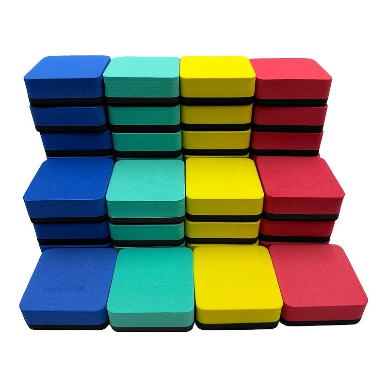 30pcs Mini Dry Erase Erasers Magnetic Whiteboard Chalkboard Cleaner