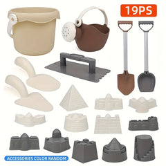 19pc MARPHY Beach Toys Set Sandcastle Molds Shovel Bucket Scoop Non Toxic