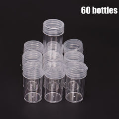 Clear Plastic Storage Bottle Diamond Painting Beads Organizer