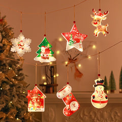 6pcs LED Elk Shape String Lights Christmas Decoration Supplies