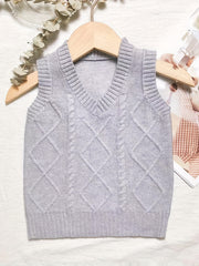 Toddler Baby Girls Knitted Comfy Vest Sleeveless Sweater