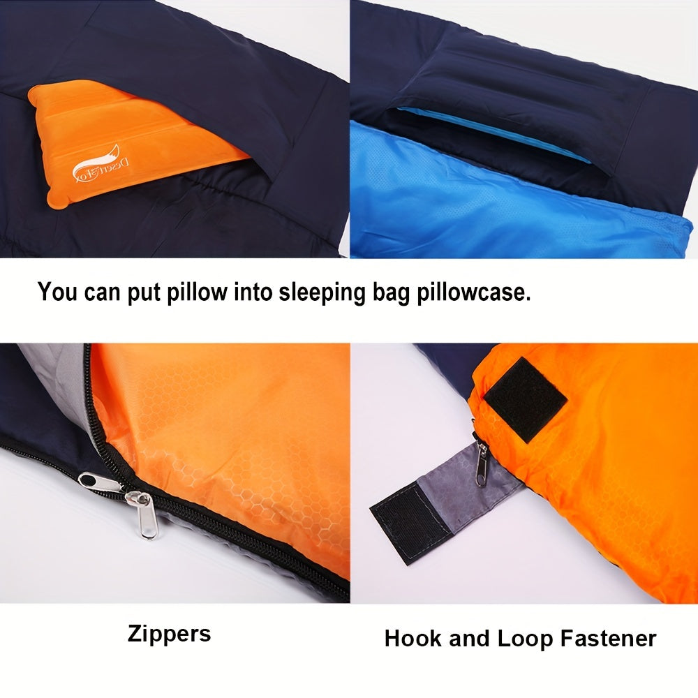 Portable Double Thickened Sleeping Bag For Outdoor Camping