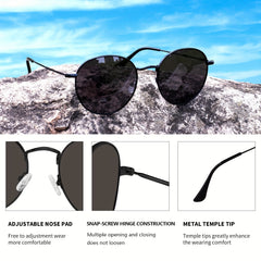 Fashionable Round Sunglasses for Outdoor Activities