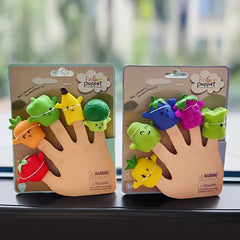 5pcs Finger Puppet Toy Set Hand Puppet Toys for Christmas and Birthday