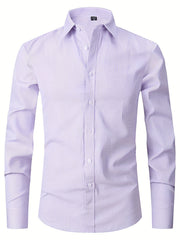 Men's Classic Button Up Shirt for Business Occasion
