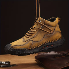 Men's Vintage Style Lace up Boots Casual Walking Shoes
