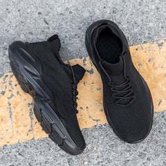Women's Mesh Sneakers Lace Up Running Shoes for Fitness Workout