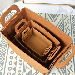 Collapsible Storage Basket with Carry Handles - Ideal for Camping Office Bedroom