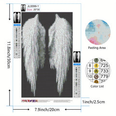 Angel Wings Cross Stitch Kit Diamond Embroidery Decor