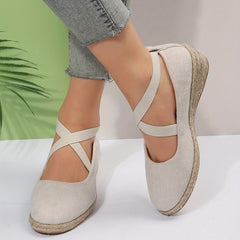 Women's Closed Toe Comfortable Cross Strap Shoes