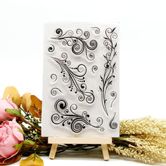Flower Silicone Painting Stencil Stamp Seal Kids Stationery