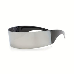 Y2K Wrap Around Sunglasses Futuristic Punk Style UV400