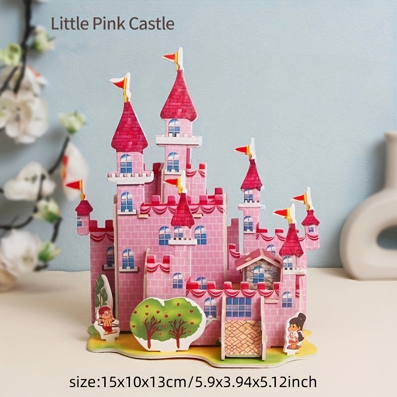 Castle Halloween Paper 3D Puzzle DIY Model Kids Toys Holiday Gift