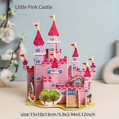 Castle Halloween Paper 3D Puzzle DIY Model Kids Toys Holiday Gift