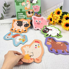 23pcs Animal Puzzle Educational Toys for Kids Parent-Children Games Christmas Ha
