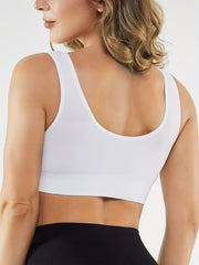 3 Pack Plus Size Sports Bra Set. Women's Plus V Neck Stretch Seamless