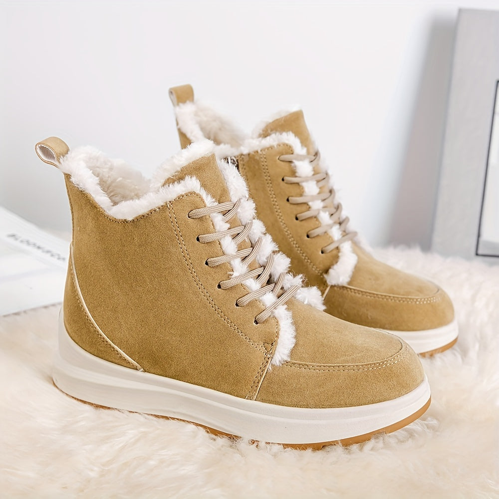 Women's Soft Platform Snow Boots Winter Warm Casual Shoes