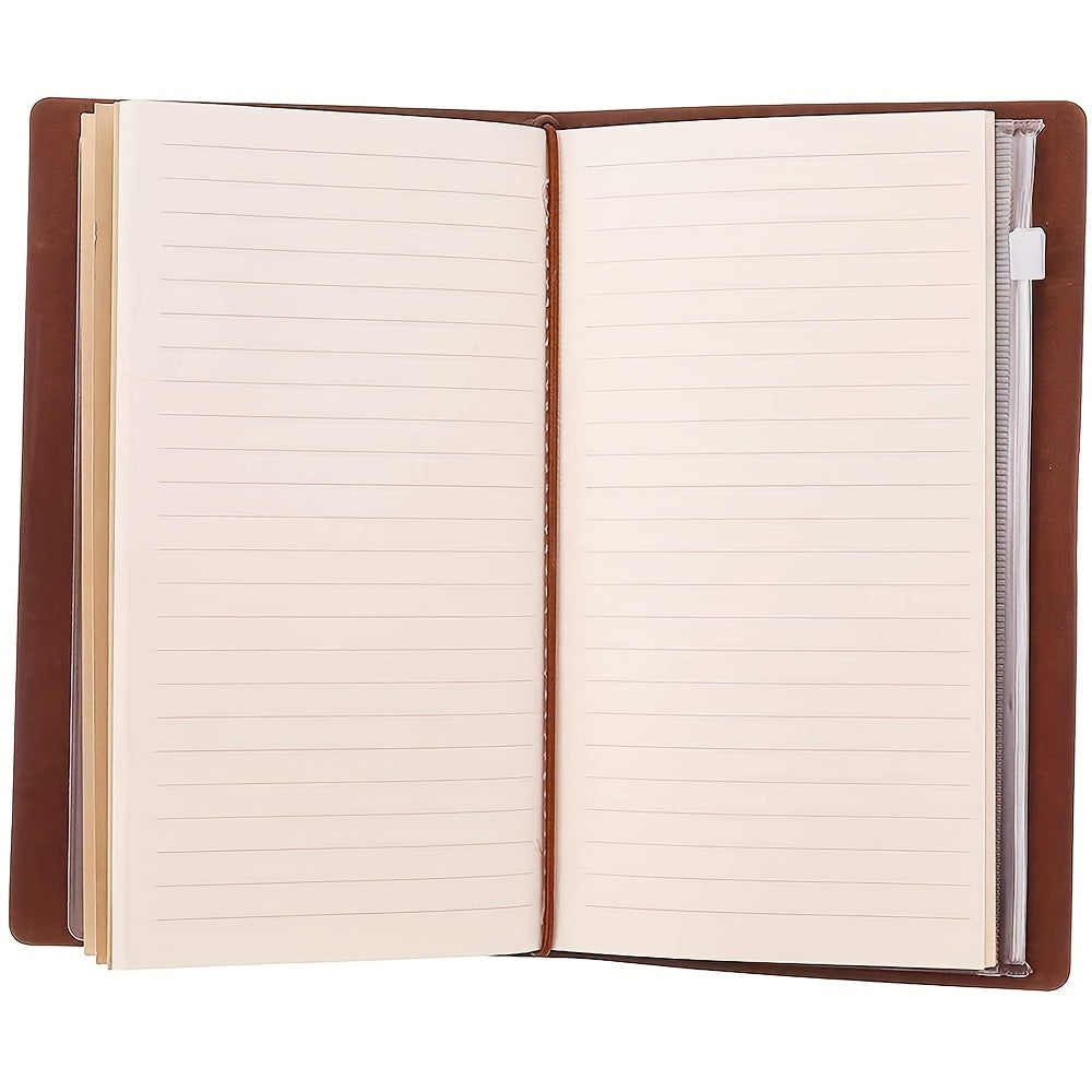 Vintage Leather Travel Journal Embossed Writing Journal