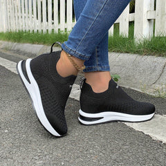 Women's Mesh Slip On Sneakers Low Top Casual Shoes