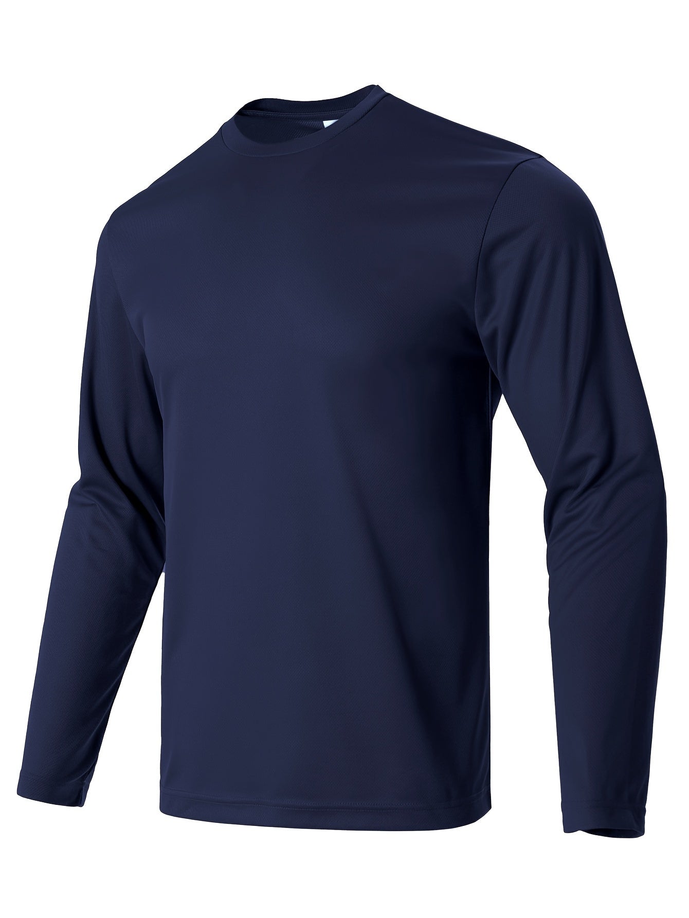 Men's Solid Long Sleeve T-Shirt Quick Dry Moisture Wicking