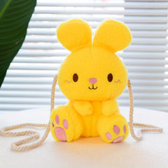 Kids Cartoon Plush Rabbit Bag Coin Purse Crossbody Travel Bag