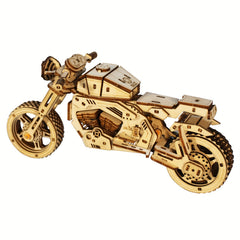 3D Motorcycle Puzzle Model Kit Wooden Craft Gift