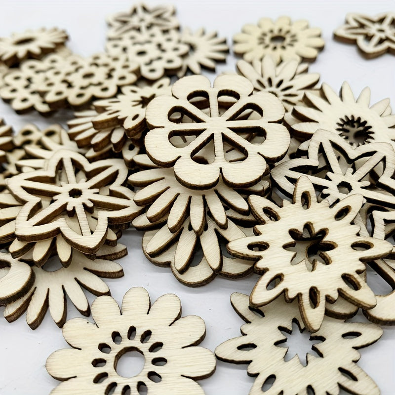 20pcs DIY Mini Wooden Crafts Painting Decorating Staining