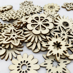 20pcs DIY Mini Wooden Crafts Painting Decorating Staining