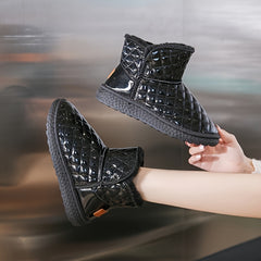 Waterproof Short Snow Boots Warm Fleece Lined Snow Boots Women