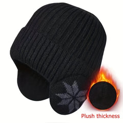Outdoor Knitted Beanie Hat Winter Ear Protection Warm Hat