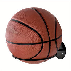 Wall Mounted Basketball Storage Rack Iron Football Holder Space Saving Hanging