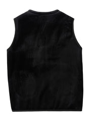 Men's Double-Sided Fleece Vest Thick Waistcoat