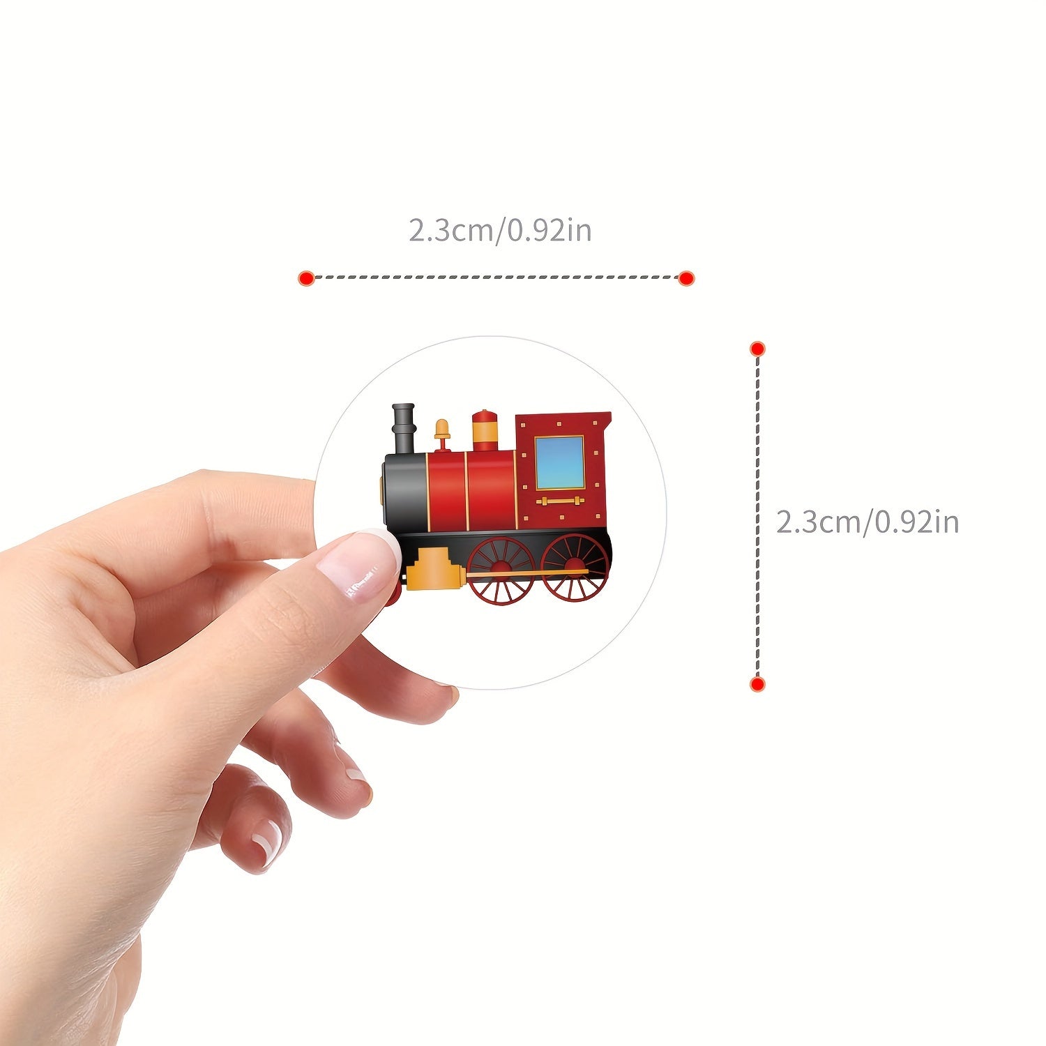 500pcs Train Stickers Roll Vinyl Waterproof Funny Train Stickers