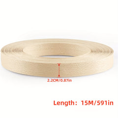 Birch Wood Veneer Edge Tape, Hot Melt Adhesive, Flexible, Iron On, for Furniture